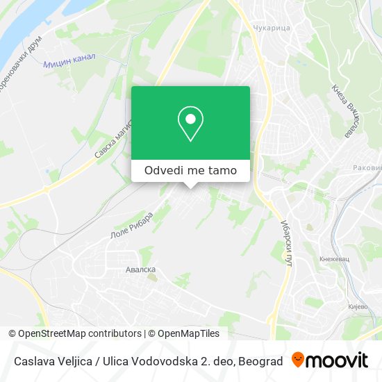 Caslava Veljica / Ulica Vodovodska 2. deo mapa