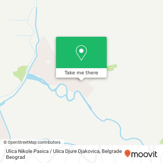 Ulica Nikole Pasica / Ulica Djure Djakovica mapa