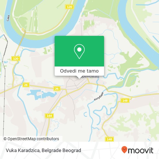 Vuka Karadzica mapa