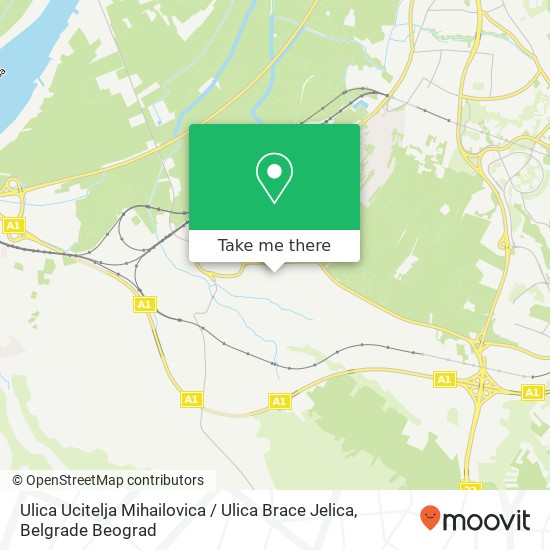 Ulica Ucitelja Mihailovica / Ulica Brace Jelica mapa