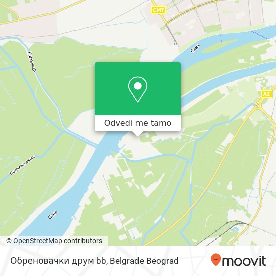 Обреновачки друм bb mapa