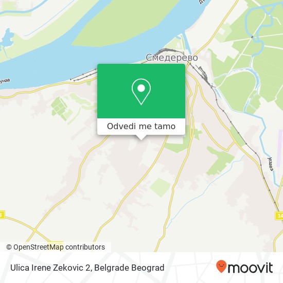 Ulica Irene Zekovic 2 mapa