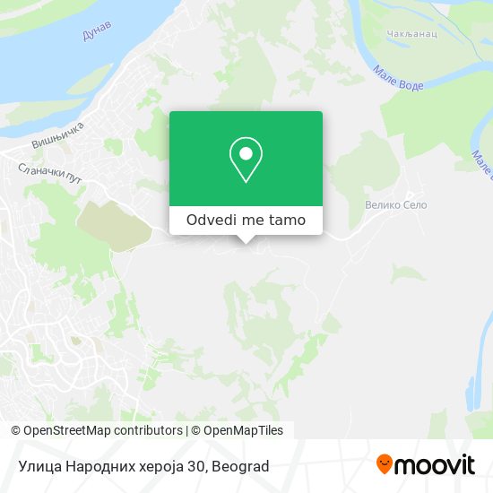 Улица Народних хероја 30 mapa