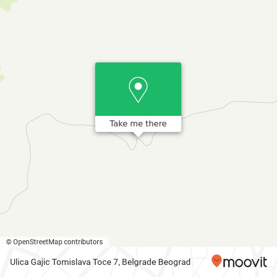 Ulica Gajic Tomislava Toce 7 mapa