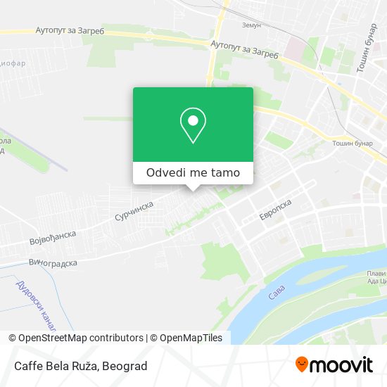 Caffe Bela Ruža mapa