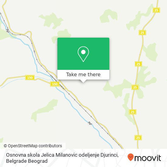 Osnovna skola Jelica Milanovic odeljenje Djurinci mapa