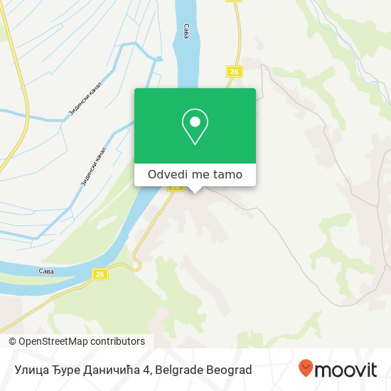 Улица Ђуре Даничића 4 mapa