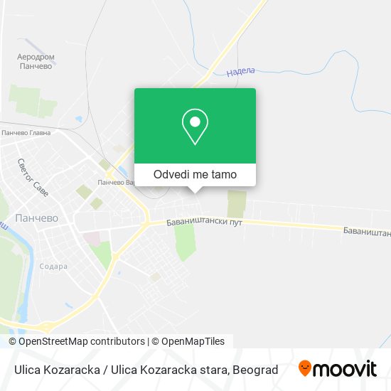 Ulica Kozaracka / Ulica Kozaracka stara mapa