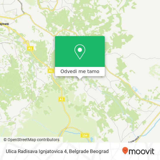 Ulica Radisava Ignjatovica 4 mapa