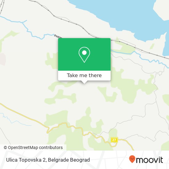 Ulica Topovska 2 mapa