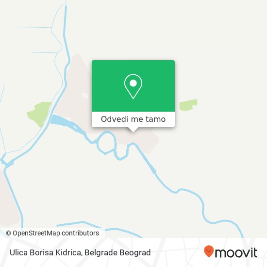 Ulica Borisa Kidrica mapa