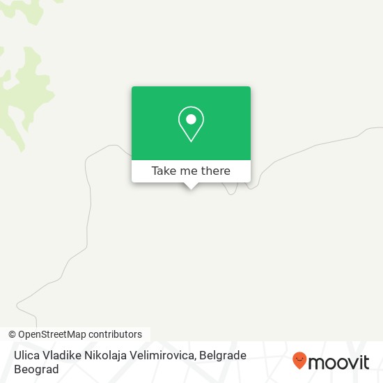 Ulica Vladike Nikolaja Velimirovica mapa