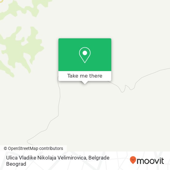 Ulica Vladike Nikolaja Velimirovica mapa