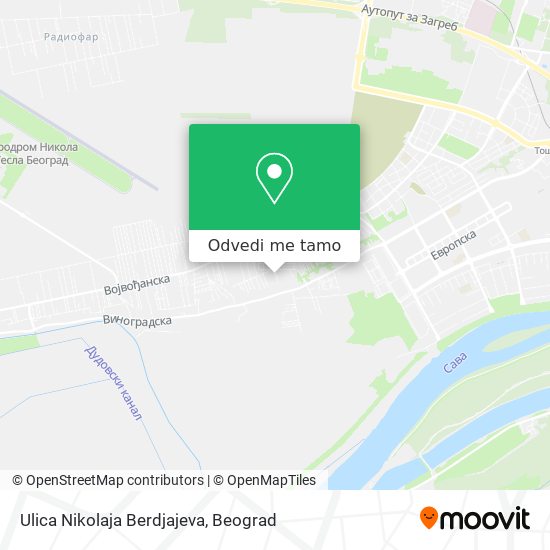 Ulica Nikolaja Berdjajeva mapa