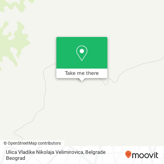 Ulica Vladike Nikolaja Velimirovica mapa