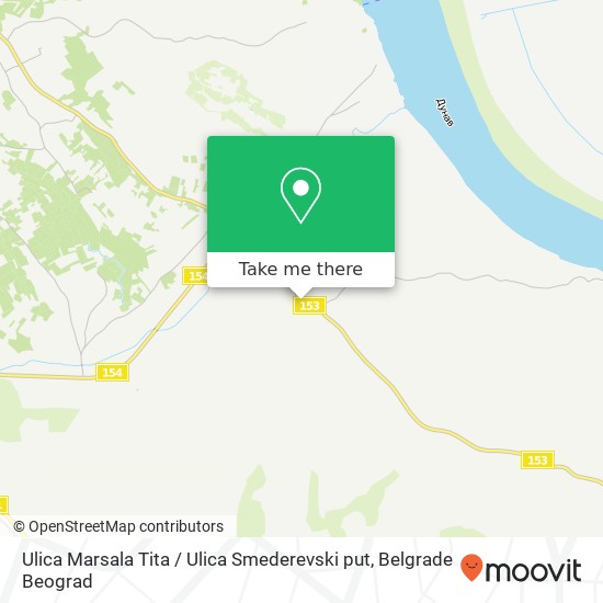 Ulica Marsala Tita / Ulica Smederevski put mapa