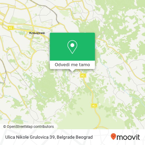 Ulica Nikole Grulovica 39 mapa