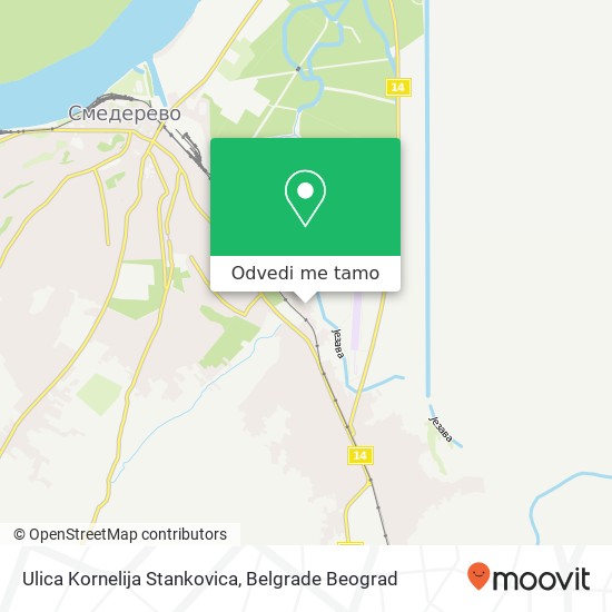 Ulica Kornelija Stankovica mapa