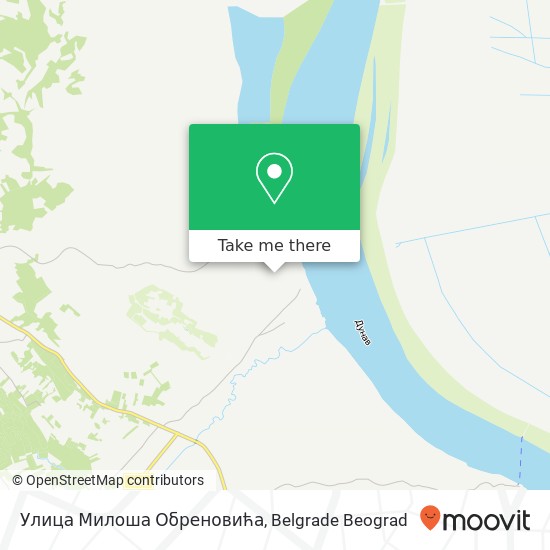 Улица Милоша Обреновића mapa