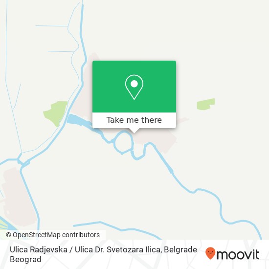 Ulica Radjevska / Ulica Dr. Svetozara Ilica mapa