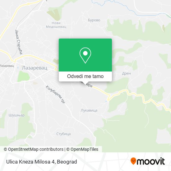 Ulica Kneza Milosa 4 mapa