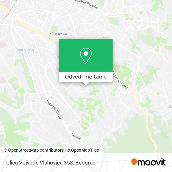 Ulica Vojvode Vlahovica 35S mapa