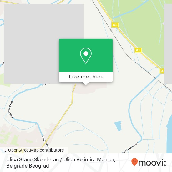 Ulica Stane Skenderac / Ulica Velimira Manica mapa