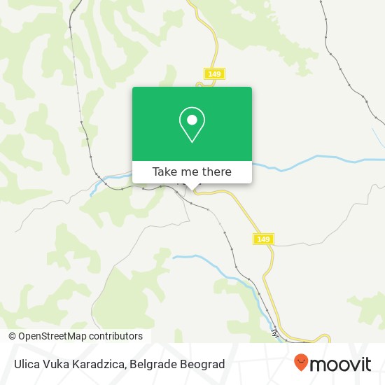 Ulica Vuka Karadzica mapa