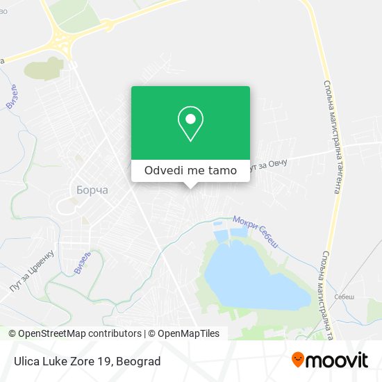 Ulica Luke Zore 19 mapa