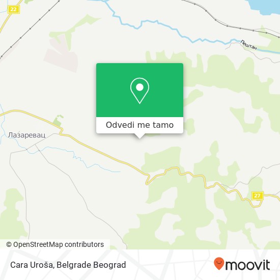 Cara Uroša mapa