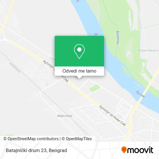 Batajnički drum 23 mapa
