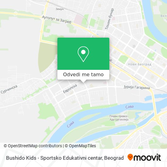 Bushido Kids - Sportsko Edukativni centar mapa