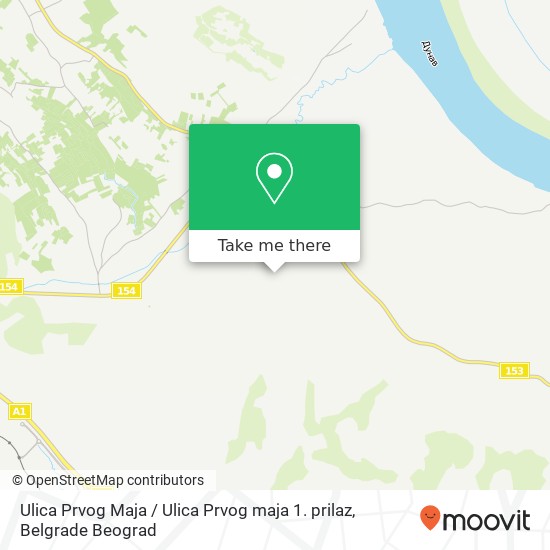 Ulica Prvog Maja / Ulica Prvog maja 1. prilaz mapa