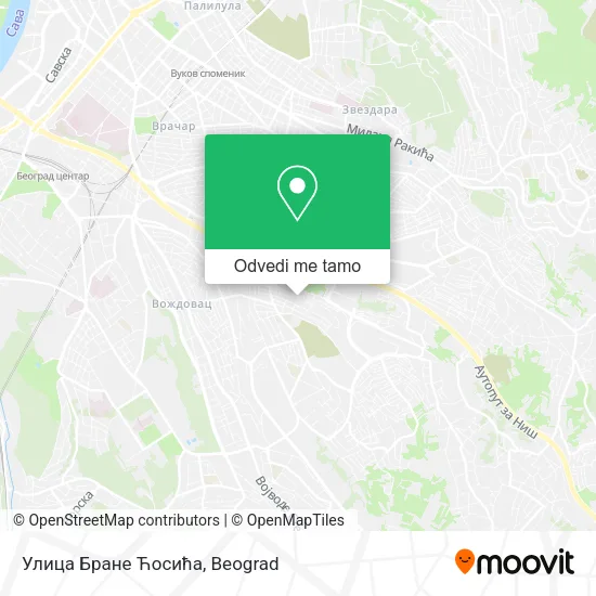 Улица Бране Ћосића mapa