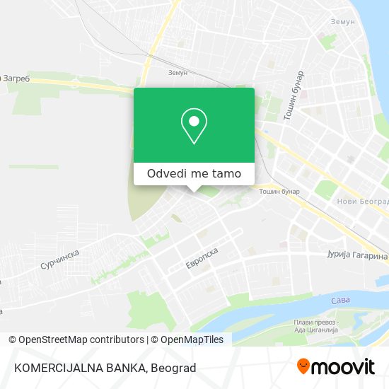 KOMERCIJALNA BANKA mapa