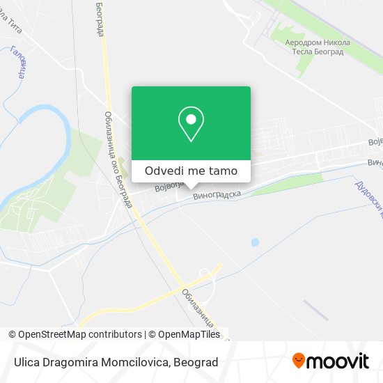 Ulica Dragomira Momcilovica mapa