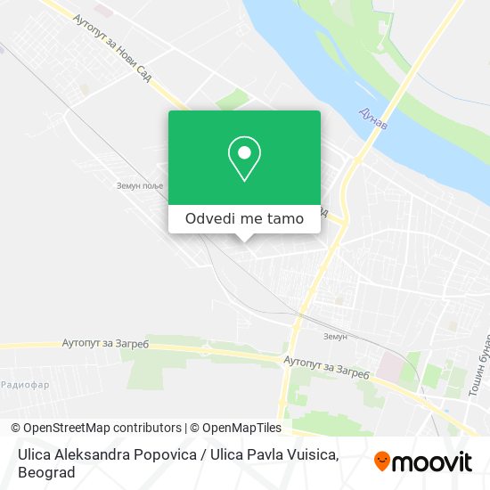 Ulica Aleksandra Popovica / Ulica Pavla Vuisica mapa