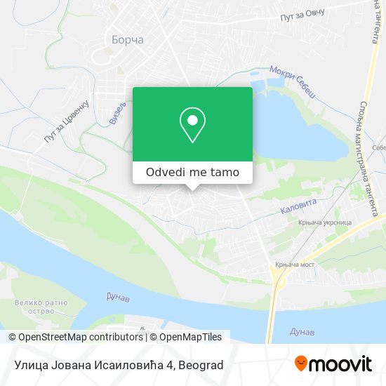 Улица Јована Исаиловића 4 mapa