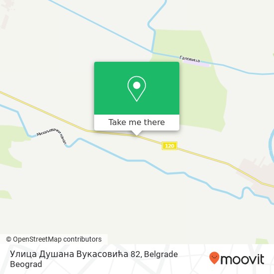 Улица Душана Вукасовића 82 mapa