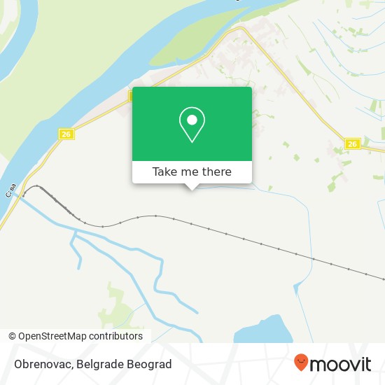 Obrenovac mapa