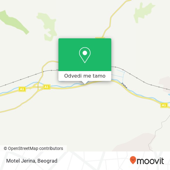 Motel Jerina mapa