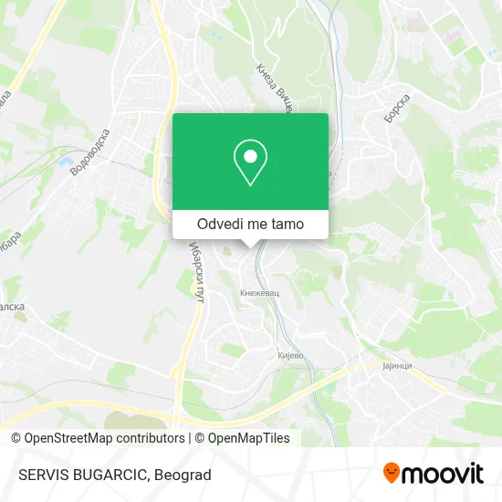 SERVIS BUGARCIC mapa