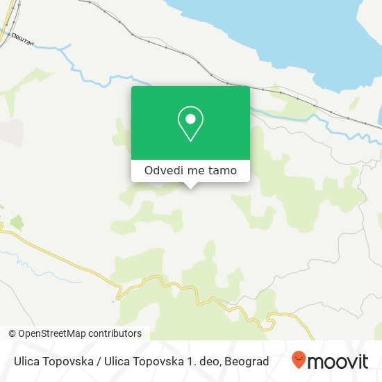 Ulica Topovska / Ulica Topovska 1. deo mapa