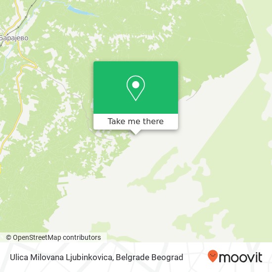 Ulica Milovana Ljubinkovica mapa