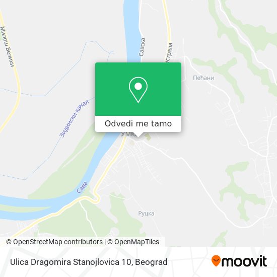 Ulica Dragomira Stanojlovica 10 mapa