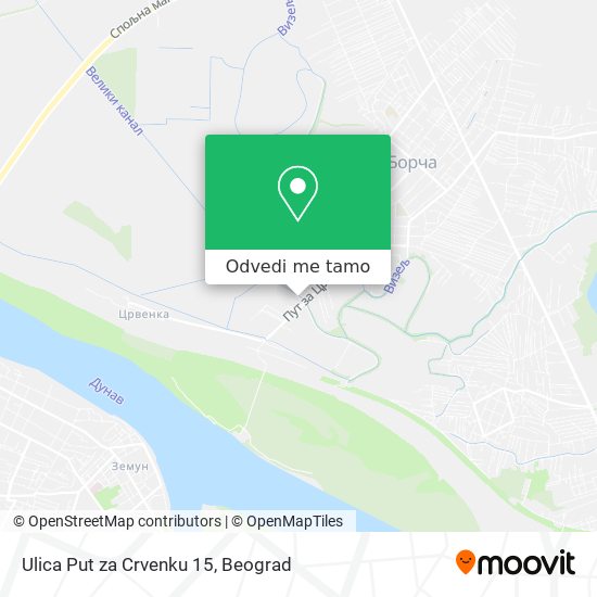 Ulica Put za Crvenku 15 mapa