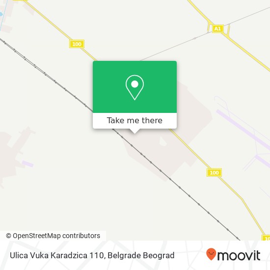 Ulica Vuka Karadzica 110 mapa