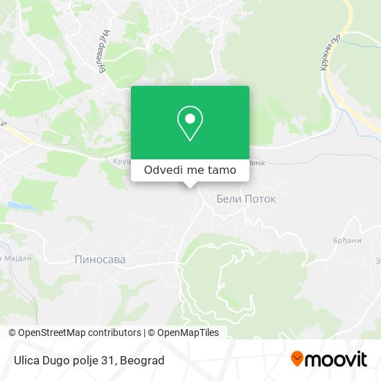 Ulica Dugo polje 31 mapa