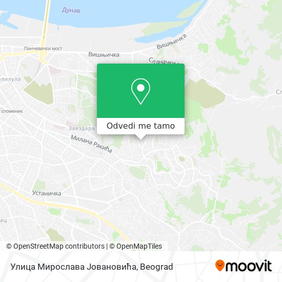 Улица Мирослава Јовановића mapa
