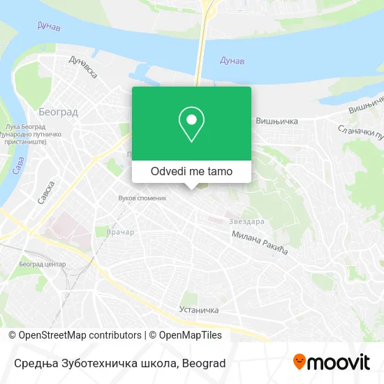 Средња Зуботехничка школа mapa